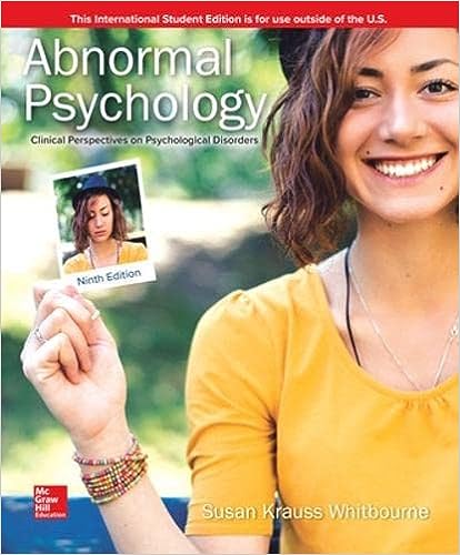 Abnormal Psychology: Clinical Perspectives on Psychological Disorders (9th edition) - Orginal Pdf